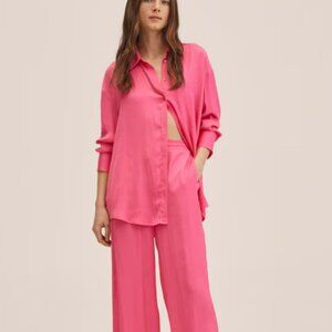 MANGO Oversize flowy shirt